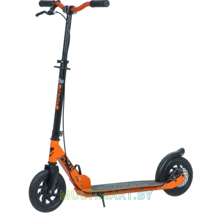 Самокат Novatrack Polis Disc 200DB.POLIS.OR20 (черный/оранжевый, 2020)